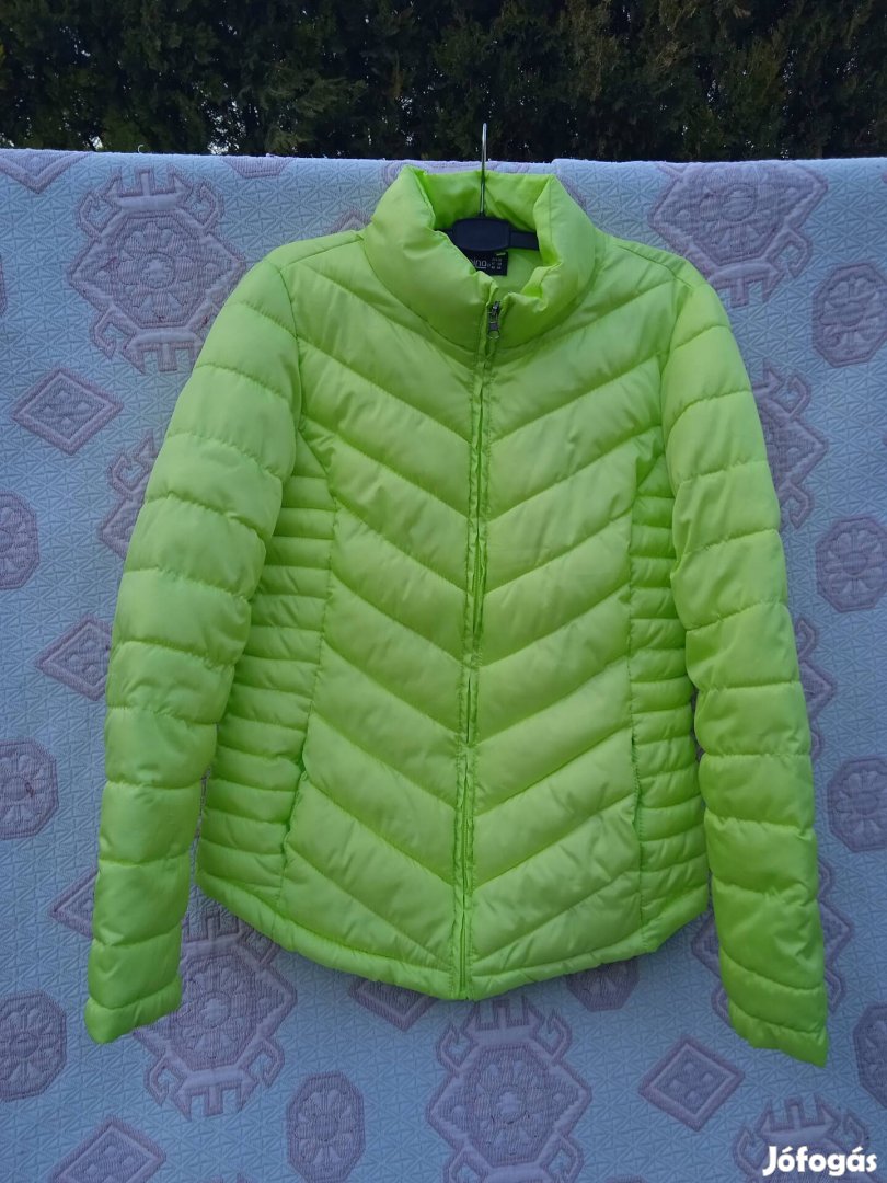 Női kabát neonzöld színű dzseki