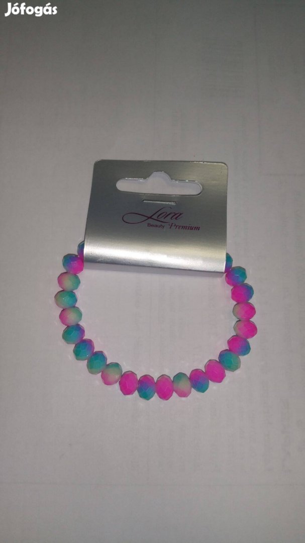 Női karkötő,szívárványszínű