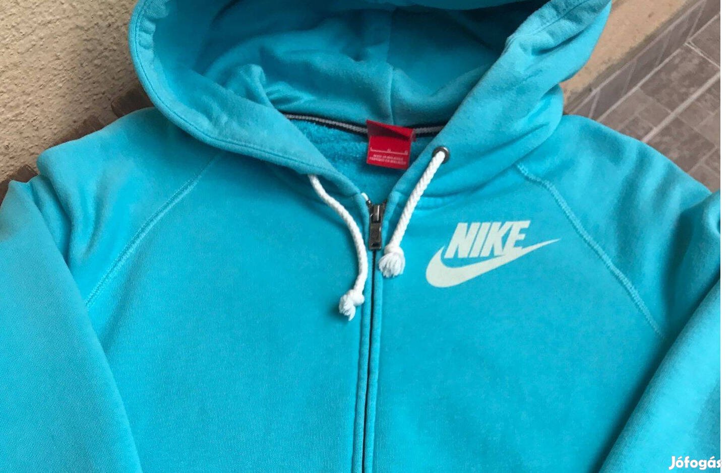 Női kék Nike kapucnis felső (L-es méretben)