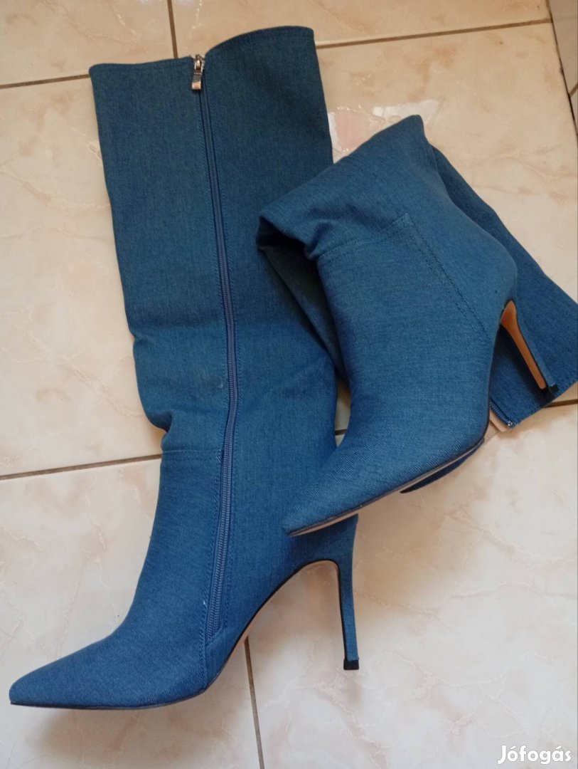 Női kék csizma