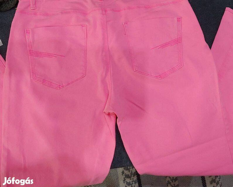 Női kék felső+ Yessica 40-es pink farmer újak