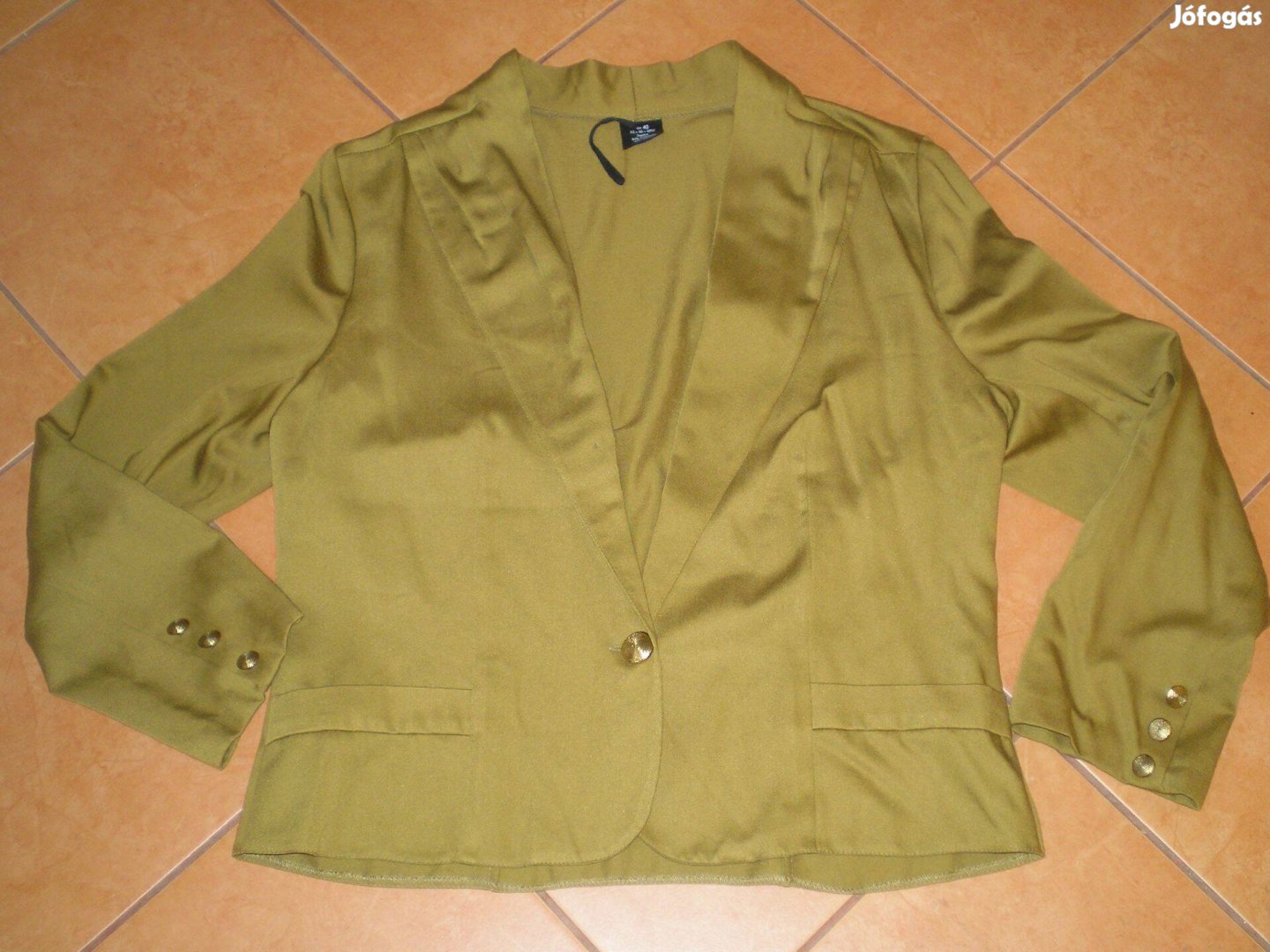 Női kiskabát zakó M-es L-es M L mustársárga szinte új