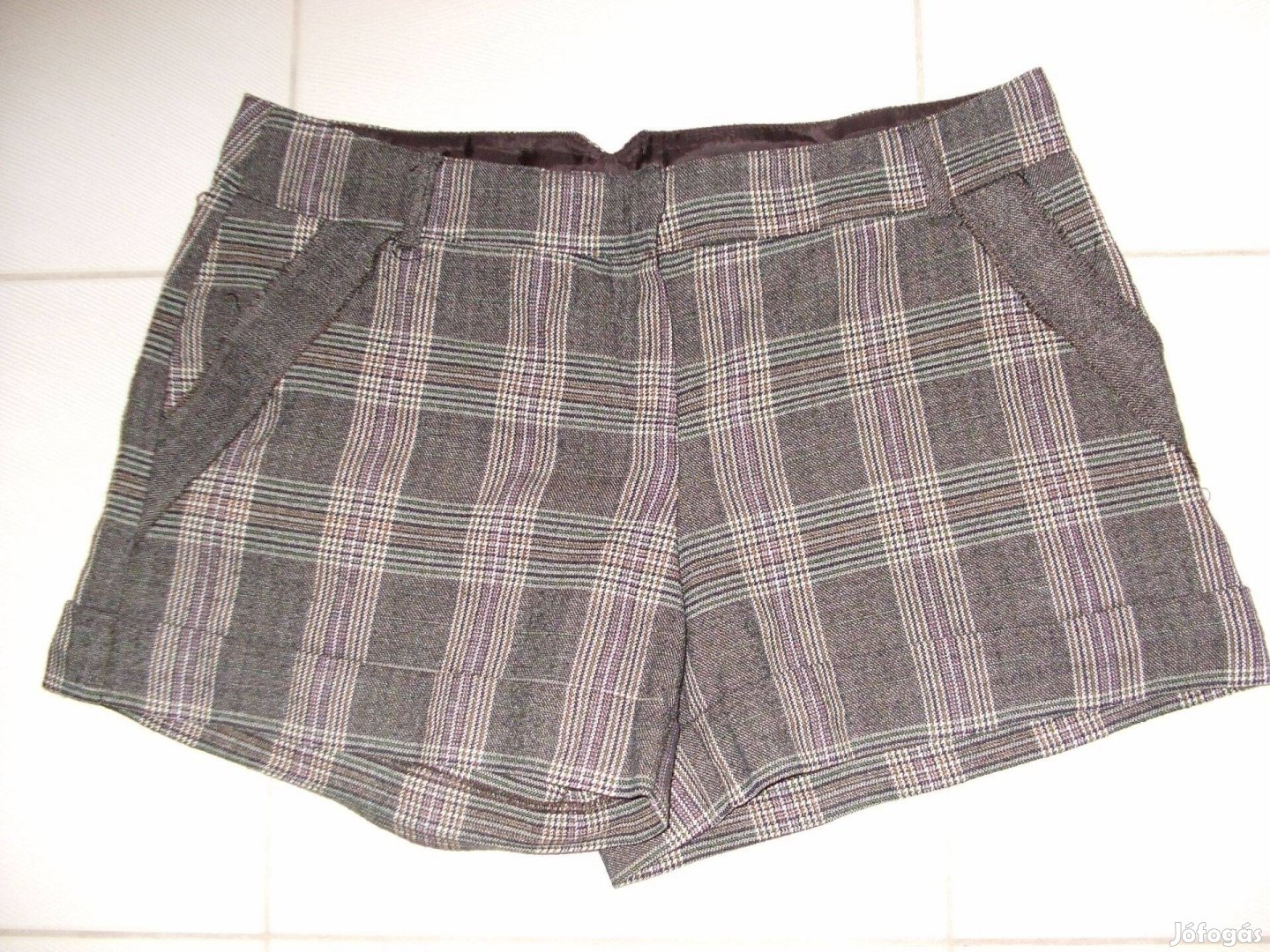 Női kockás Promod sort rövid nadrág 40 méret