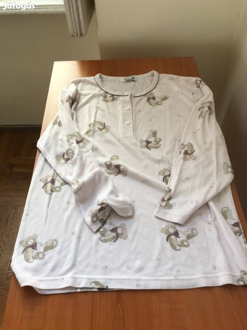 Női mackó mintás felső pizsama ruha, Mondsee, L-s méretű