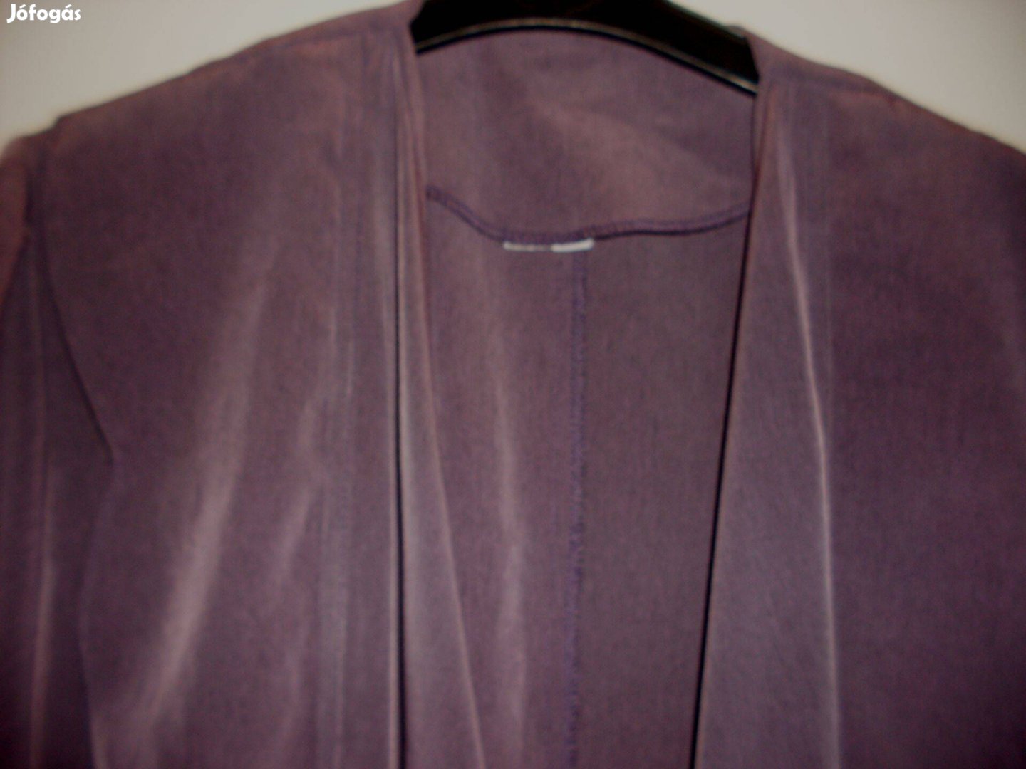 Női mályvaszínű,nehézselyem felső,42-méret!15