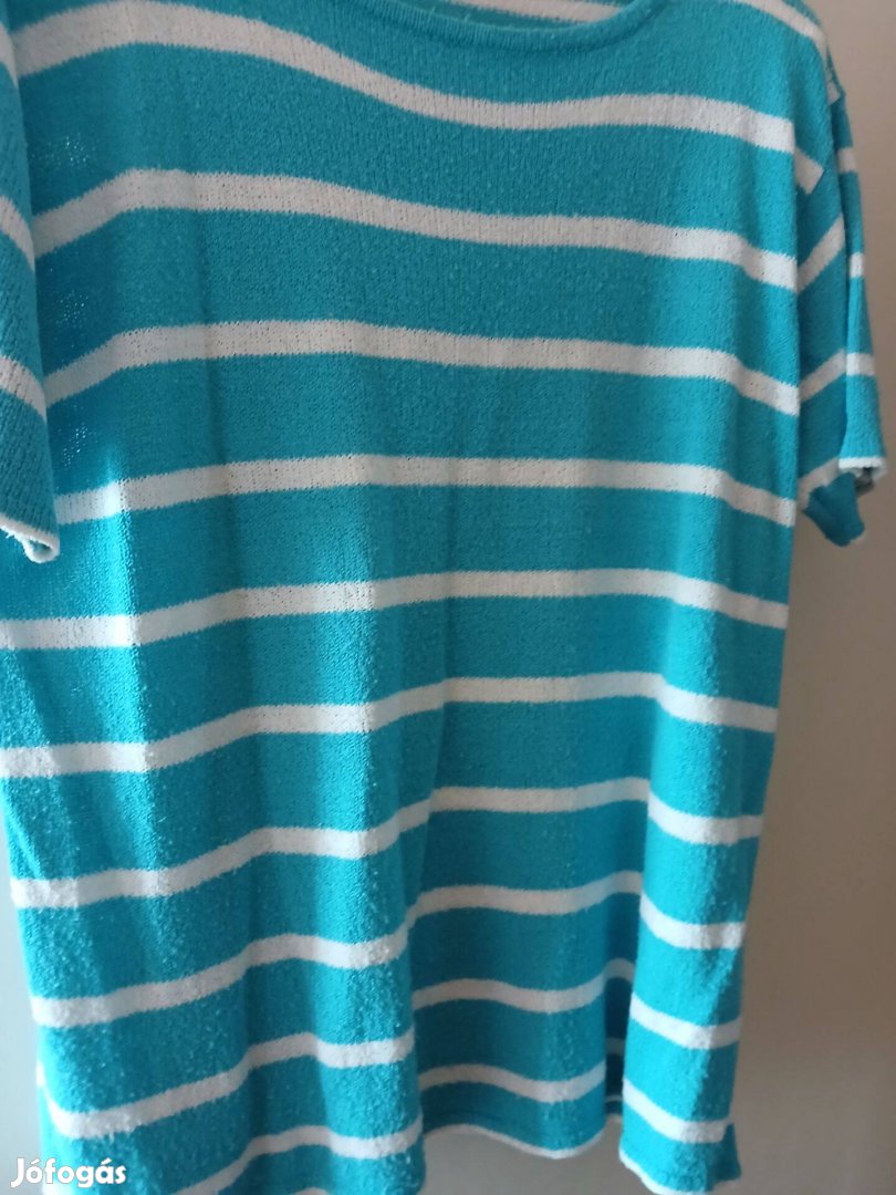 Női nyári felső, türkiz színben,46-méret,-olcsón!80