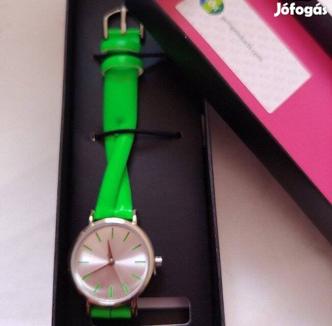 Női óra új! Neon zöld