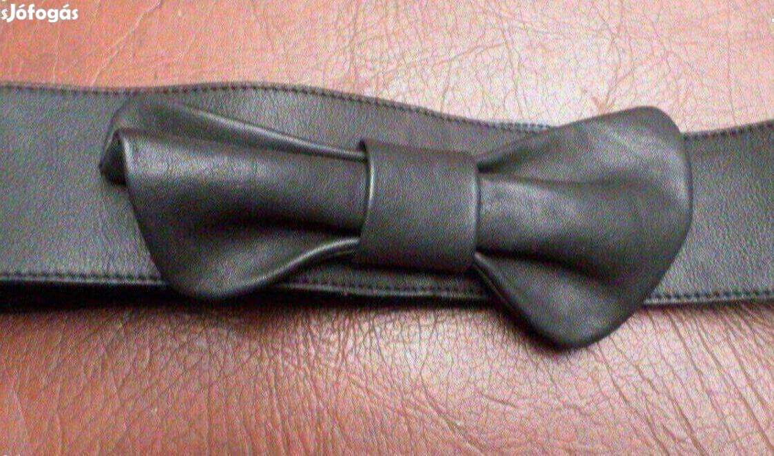 Női öv fekete bőröv Új