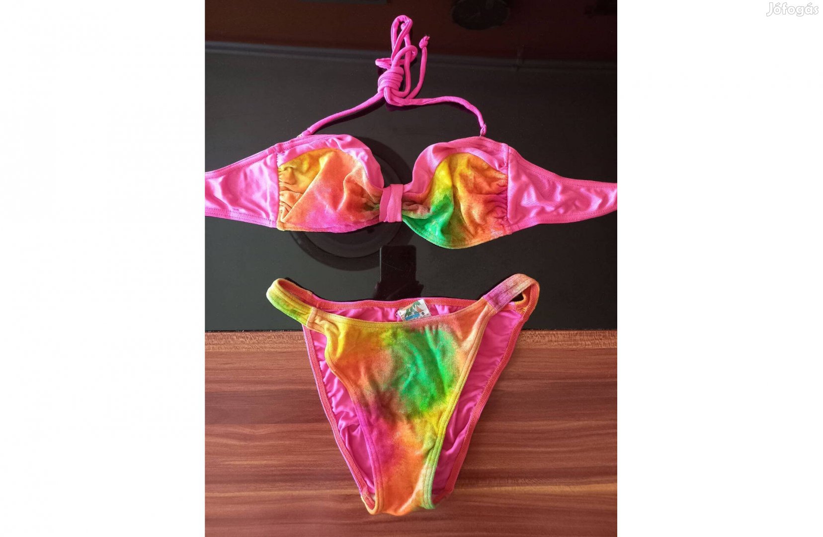 Női pink bikini bársony S