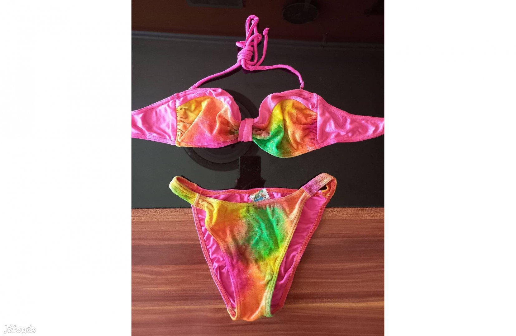 Női pink bikini bársony S