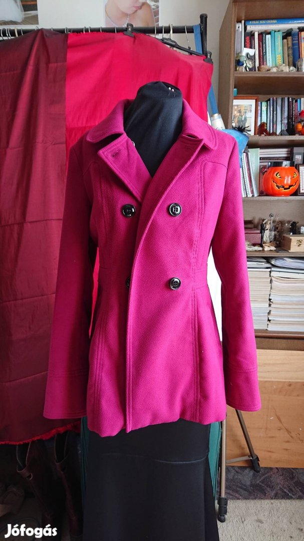 Női pink bordó kabát 