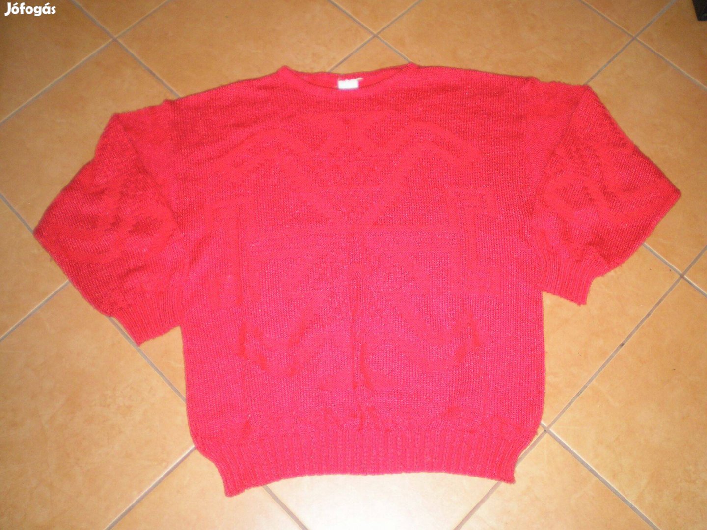Női pulóver piros színben L-es XL-es L XL