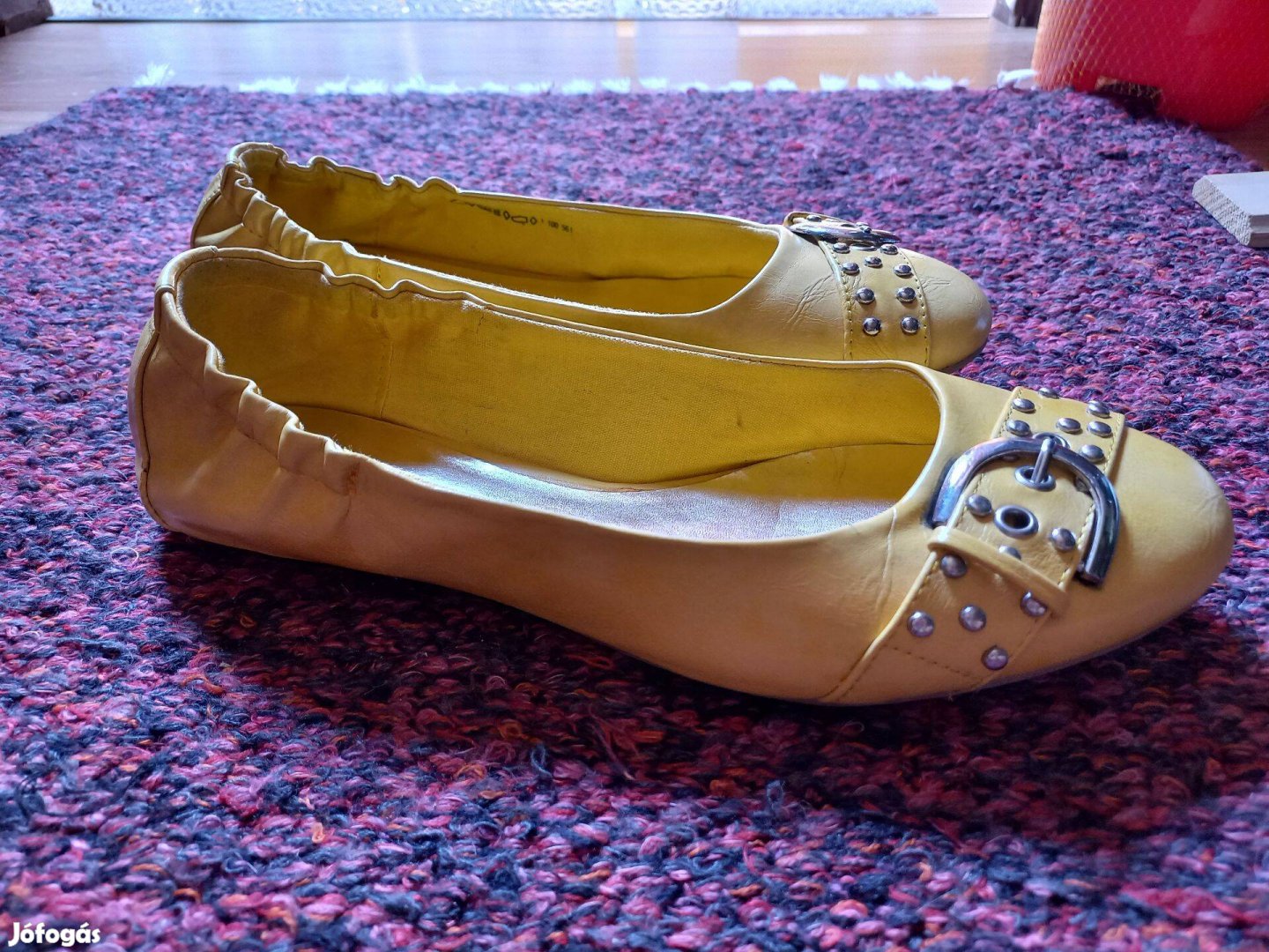 Nöi sárga Graceland 42-es balerina cipő