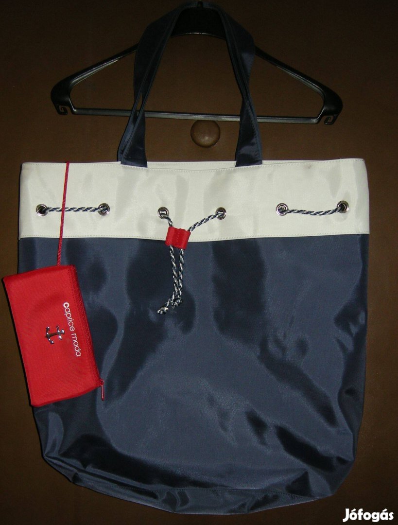 Női sötétkék,strandtáska,különleges,új,vízhatlan!