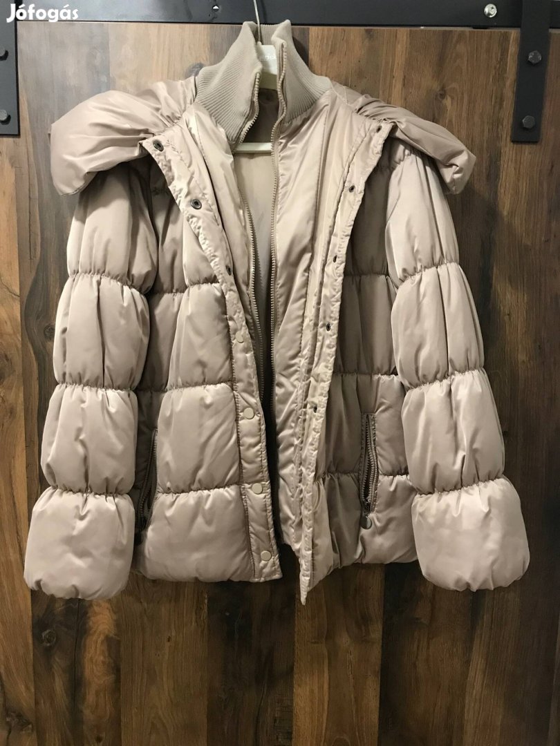 Női steppelt pufi kabát télikabát M-es L-es M/L