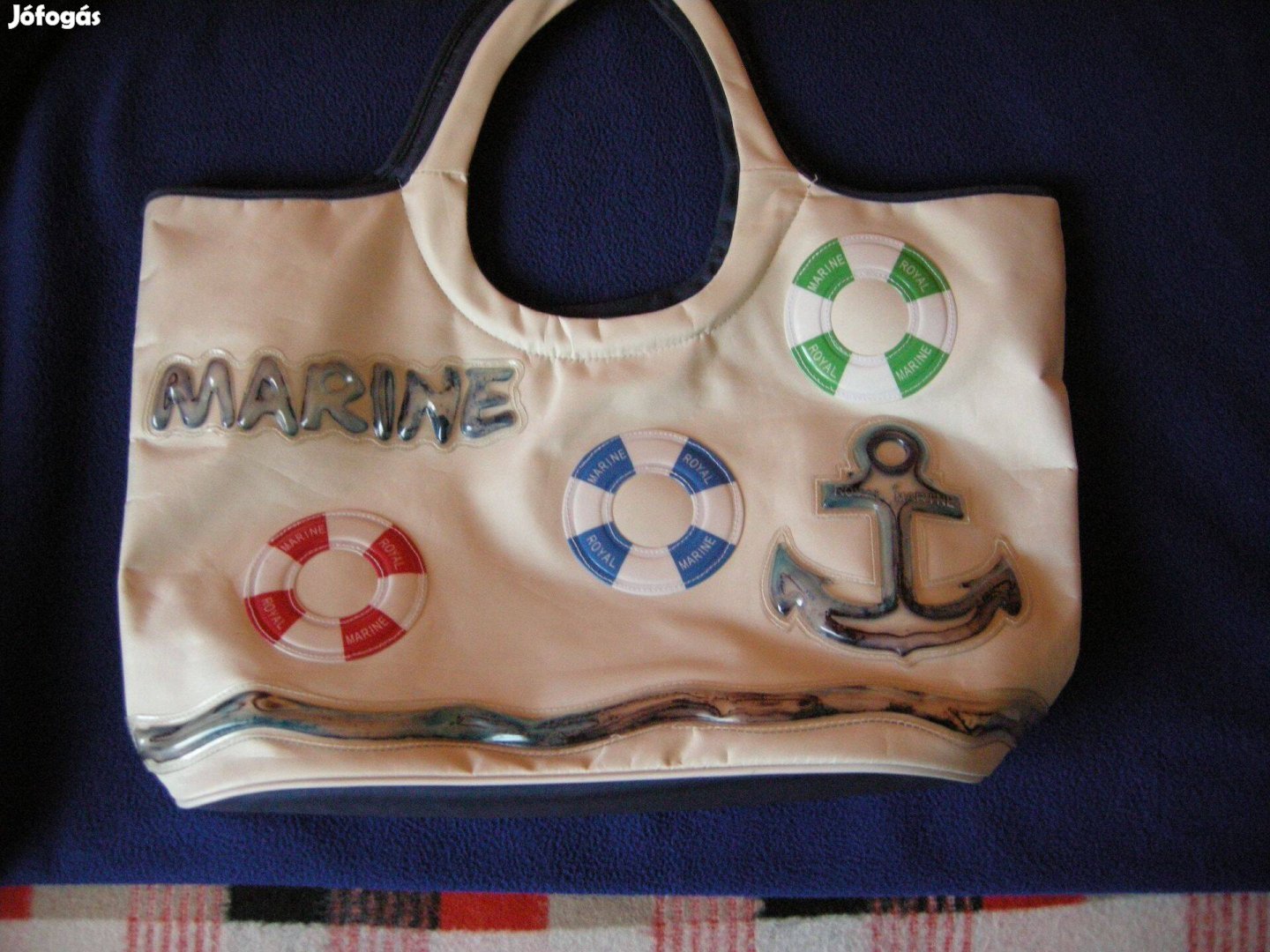 Női strandtáska, új,különleges,vászon!