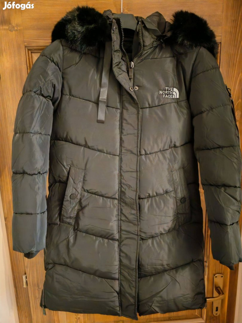 Női télikabát L-es Northface logo új