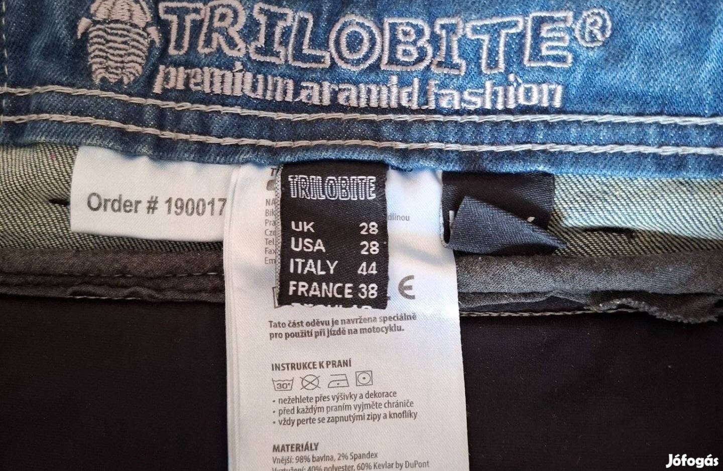 Női trilobite csípő és térd protektoros motoros nadrág