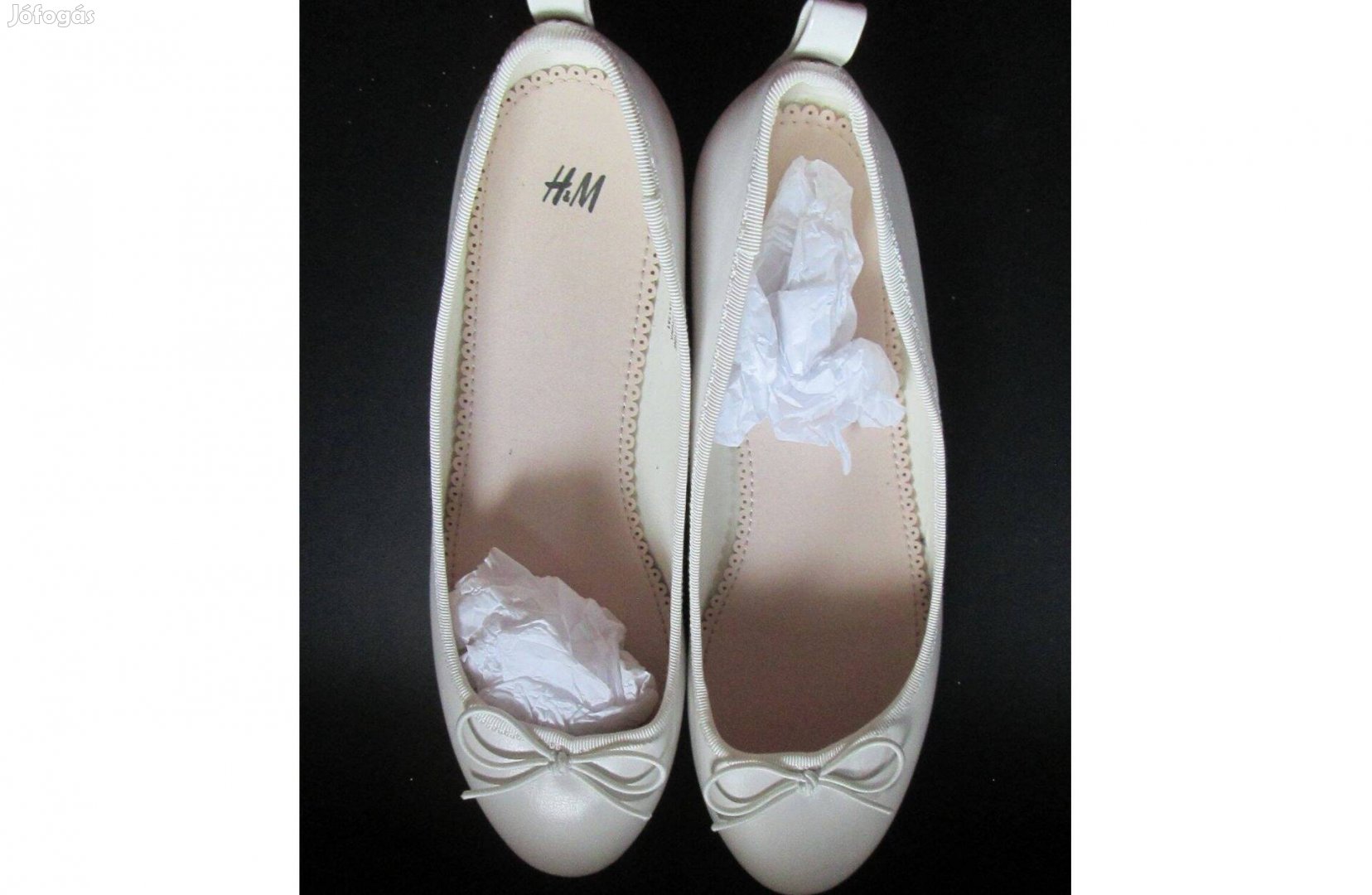 Női új fehér HM cipő 36