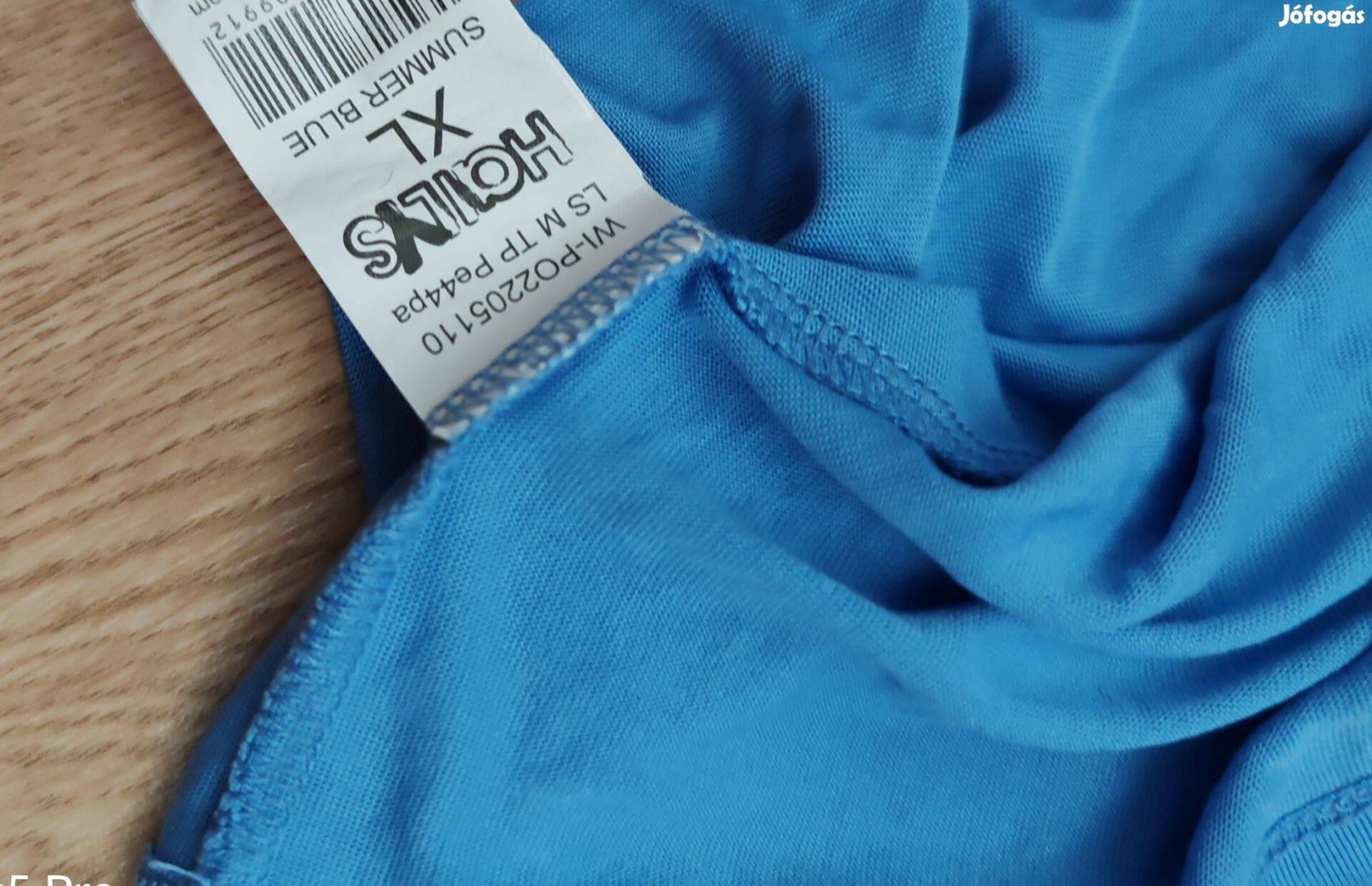 Női vékony szuper rugalmas égkék felsőrész