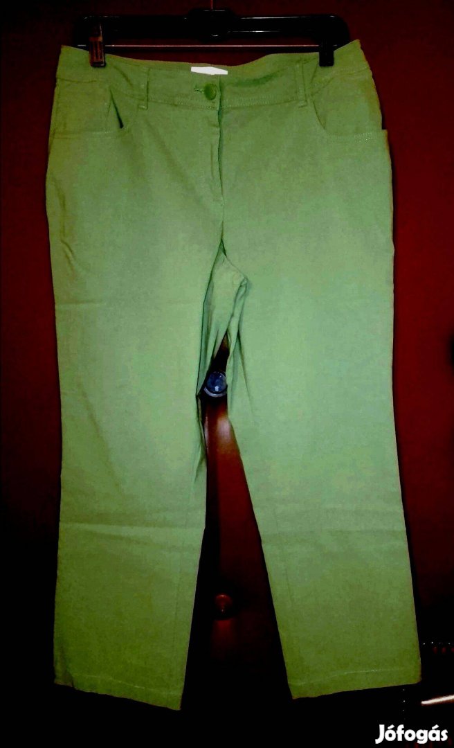Női zöld,Vögelében vásárolt elasztikus nadrág,szinte új!/63