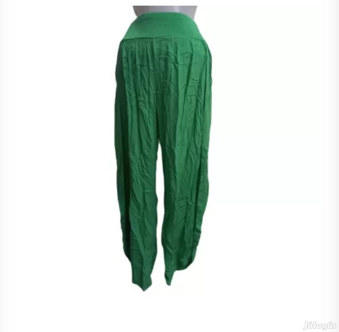 Női zöld laza nyári nadrág joga nadrág- Uj