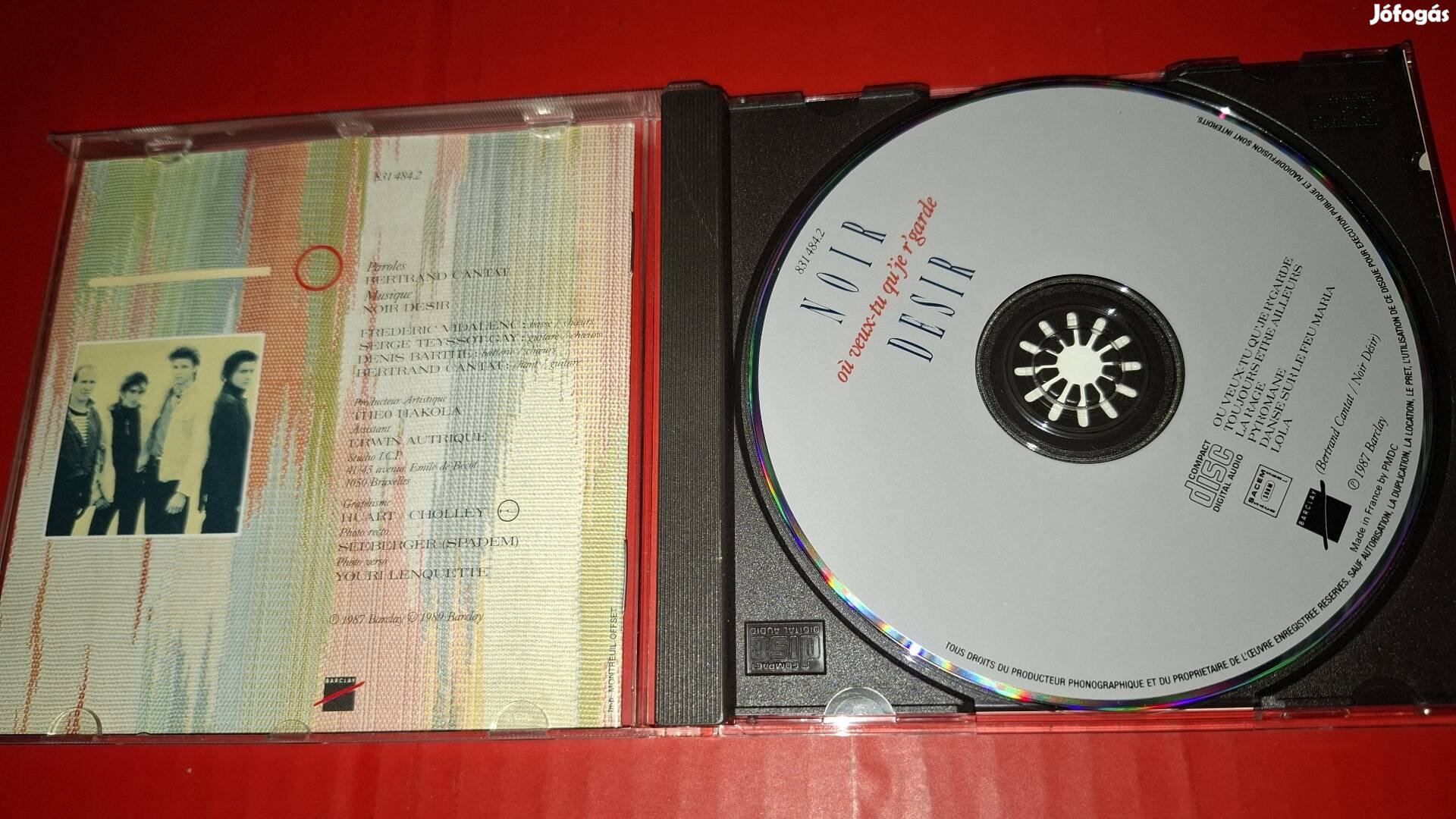 Noir Desir Ou Veux-tu Qu'je  R'garde Cd ( minialbum ) 1989
