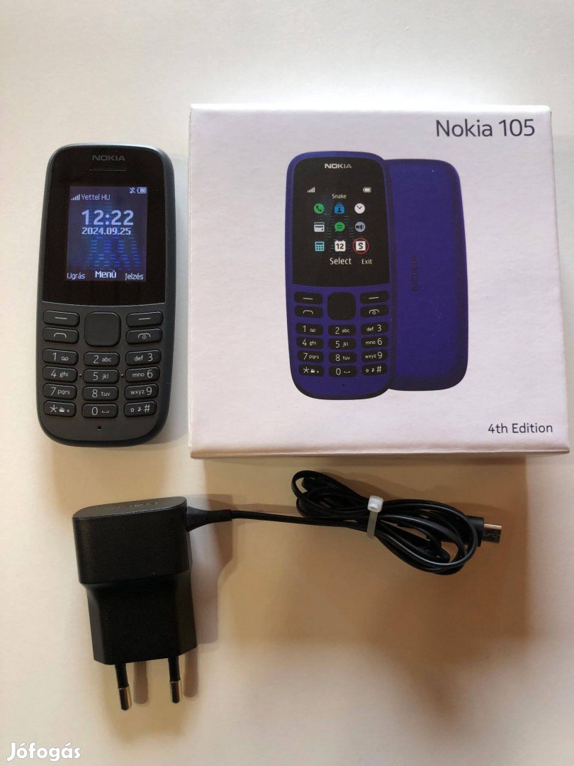 Nokia 105 (2019) kártyafüggetlen mobiltelefon fekete