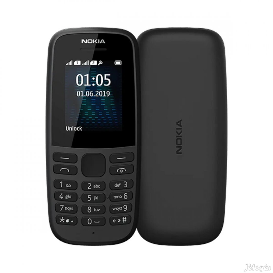 Nokia 105 (4th Edition)  - Szín: Fekete