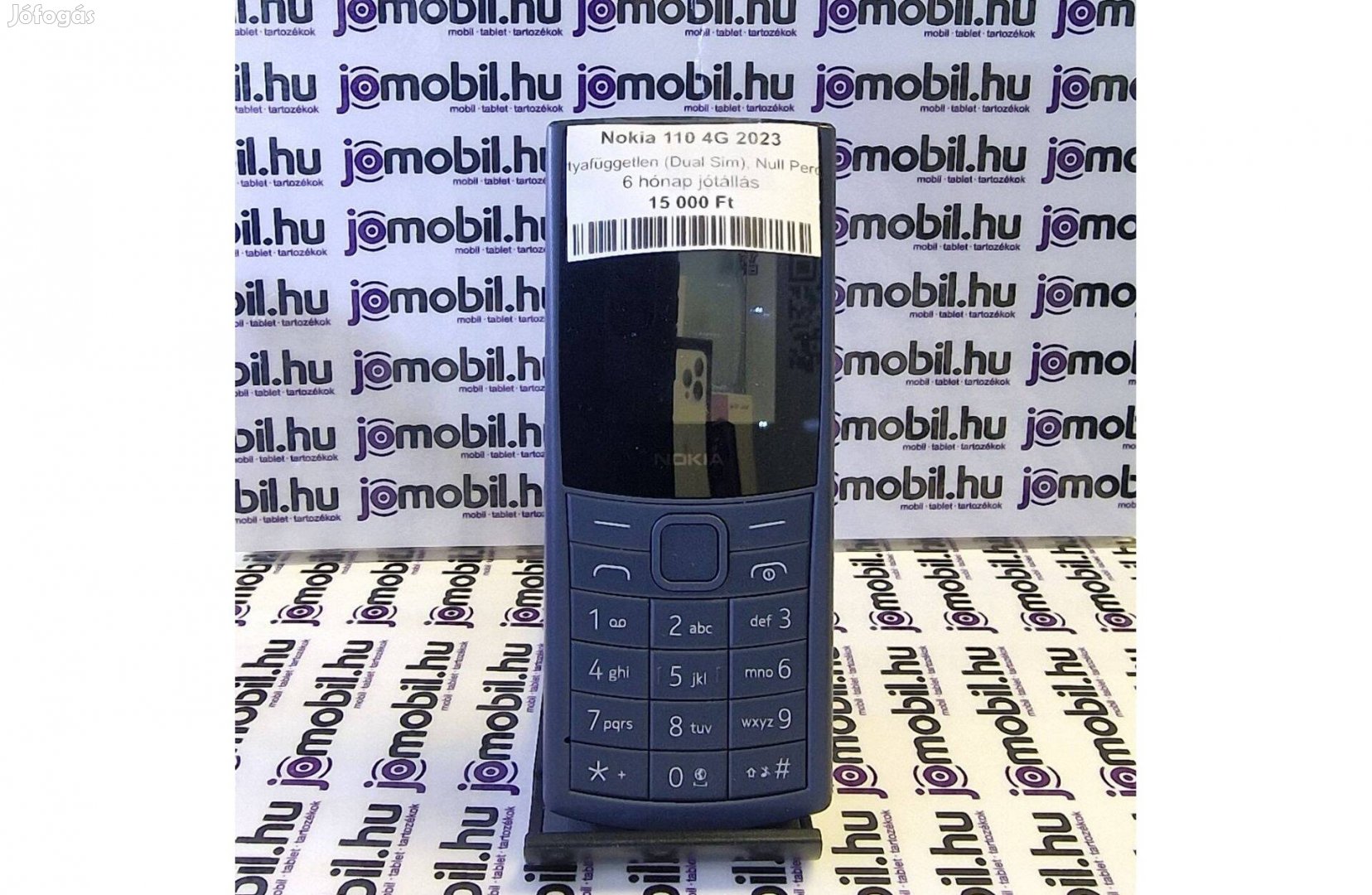 Nokia 110 4G 2023 null perces Fekete Független Jótállással