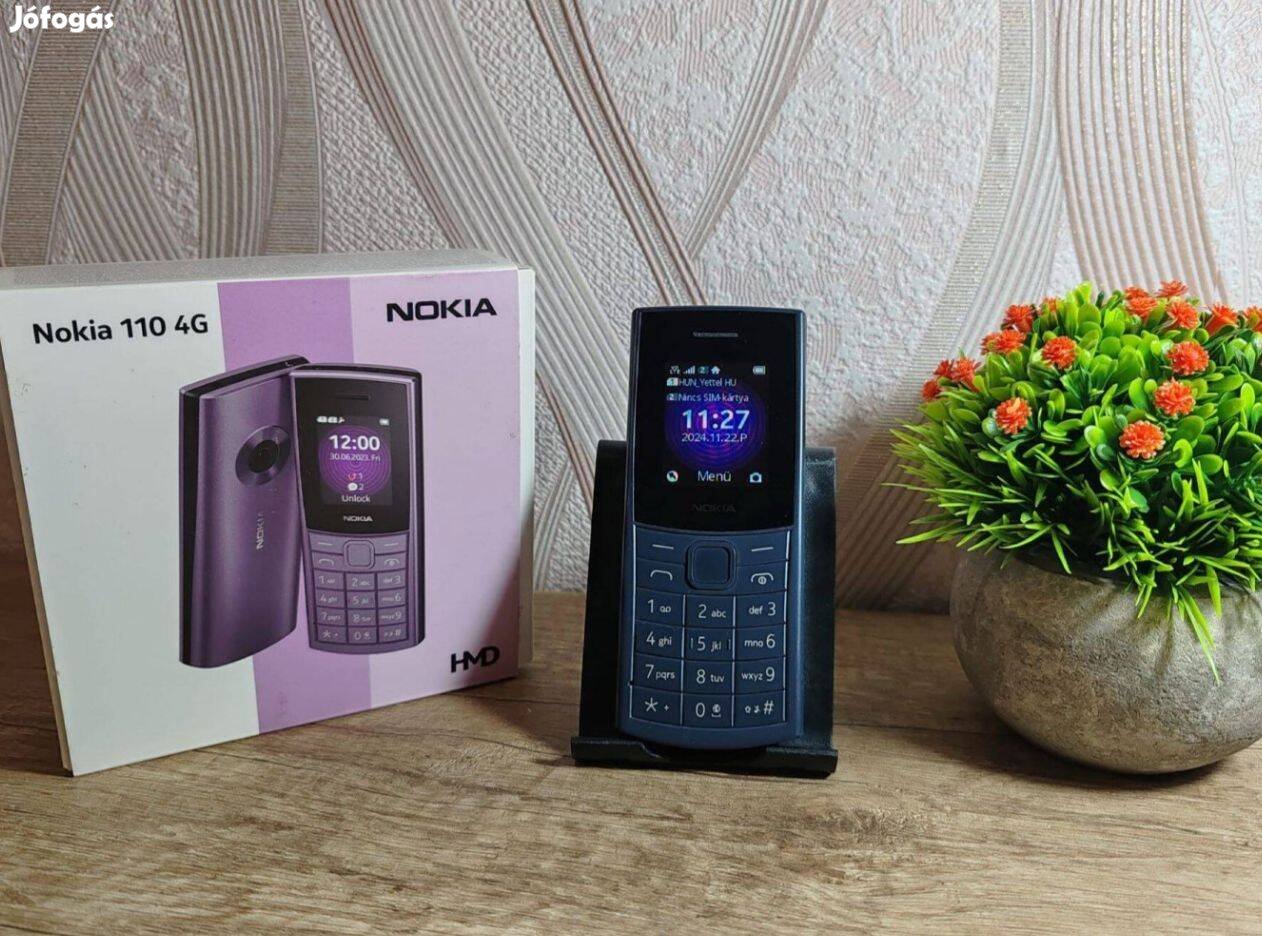 Nokia 110 4G (2023) Dualsim Sötétkék Kártyafüggetlen Mobiltelefon