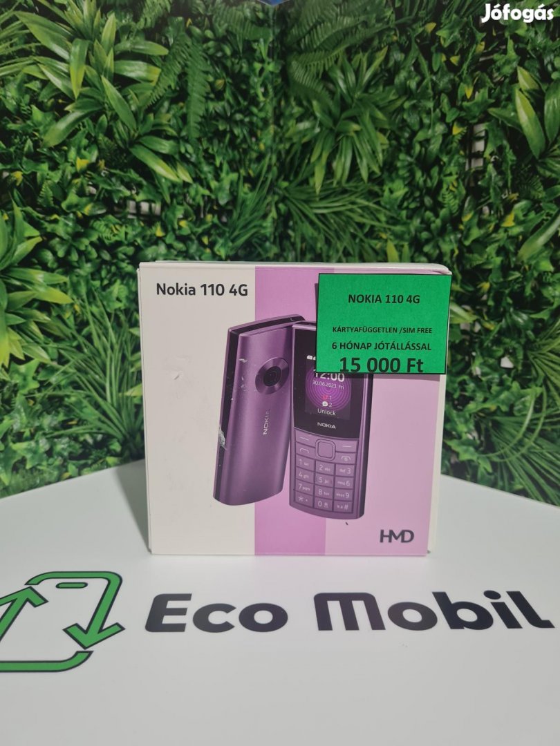 Nokia 110 4G (2023) Kártyafüggetlen 8 GB, 12 hó garancia