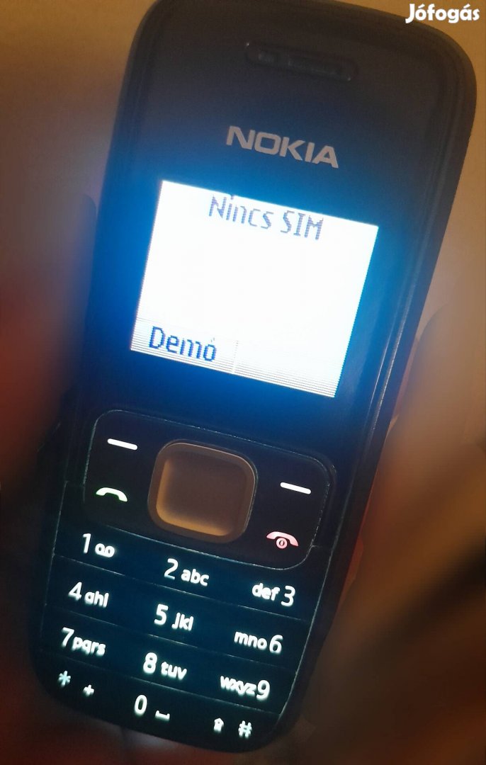 Nokia 1208 nyomógombos mobiltelefon újszerű 