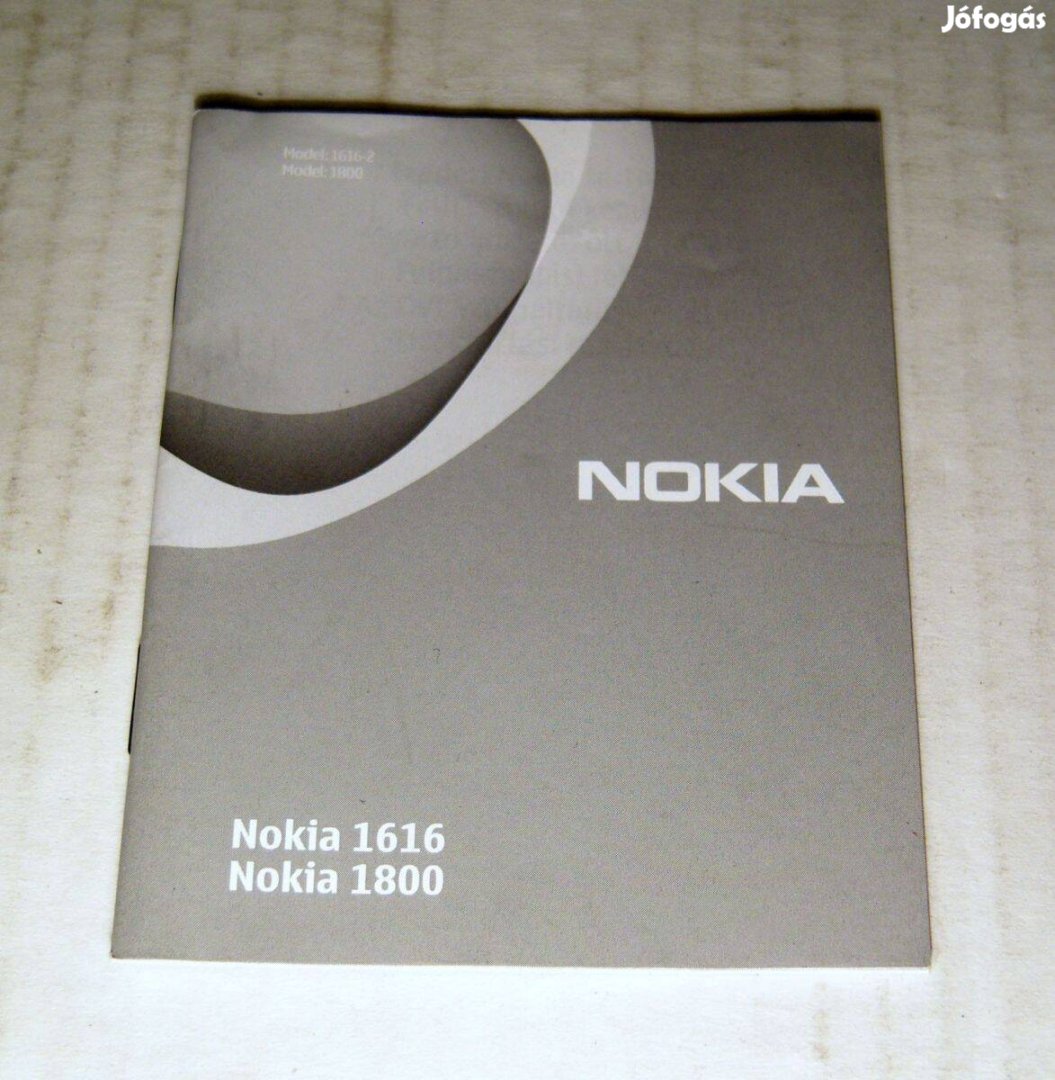 Nokia 1616/1800 Felhasználói Kézikönyv (2010) Magyar nyelvű