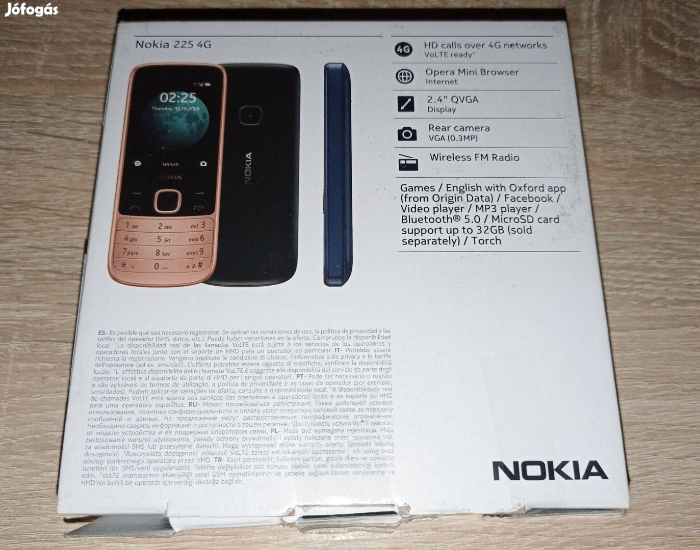 Nokia 225 4G - újszerű állapotú kártyafüggetlen mobiltelefon