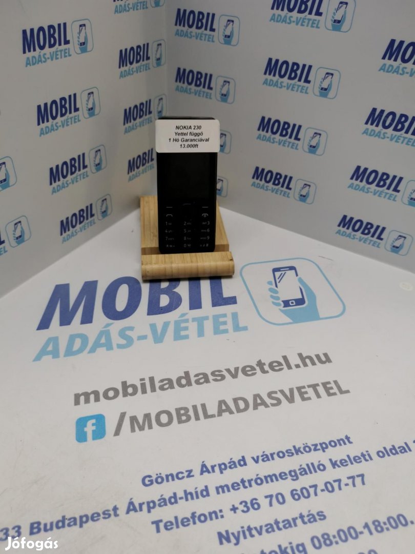 Nokia 230 Yettel, 12 hó garancia