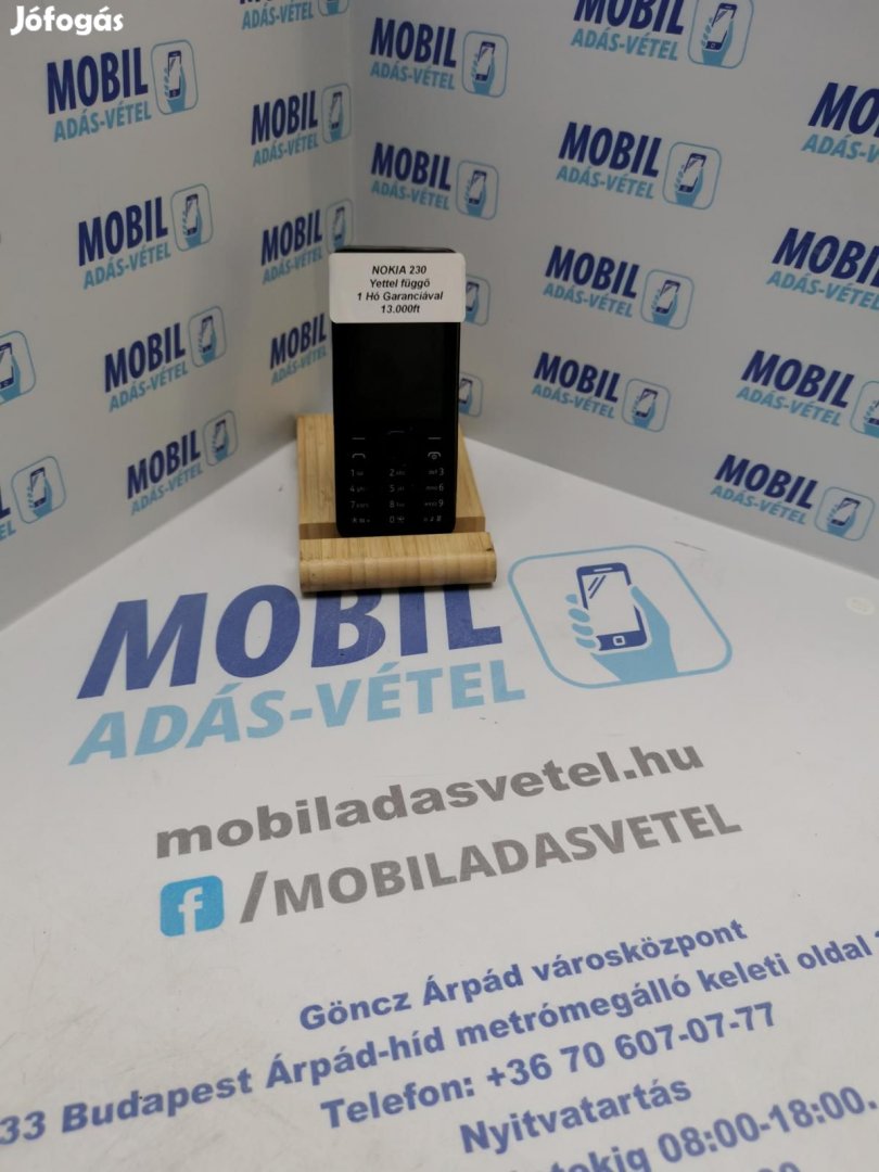 Nokia 230 Yettel, 12 hó garancia