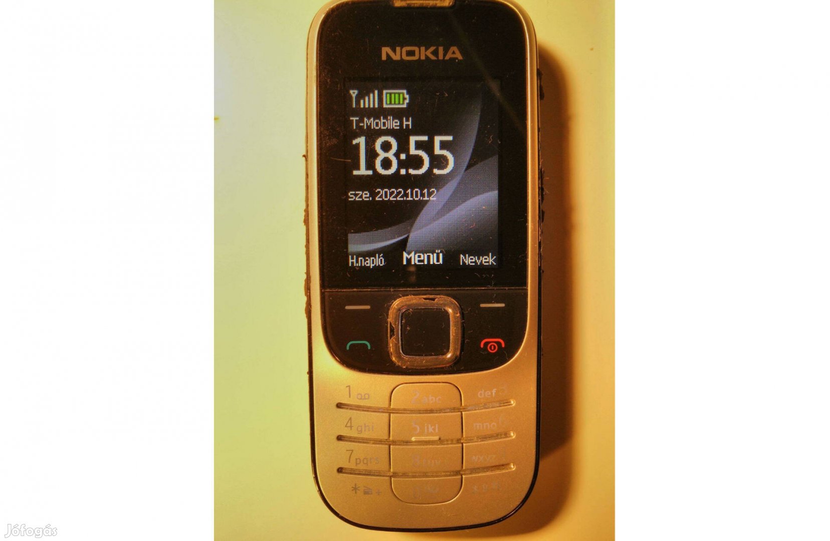 Nokia 2330c-2 Telekomos retro mobiltelefon, aksi hibás +történelmi SMS