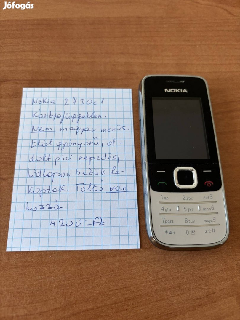 Nokia 2730c1 kártyafüggetlen