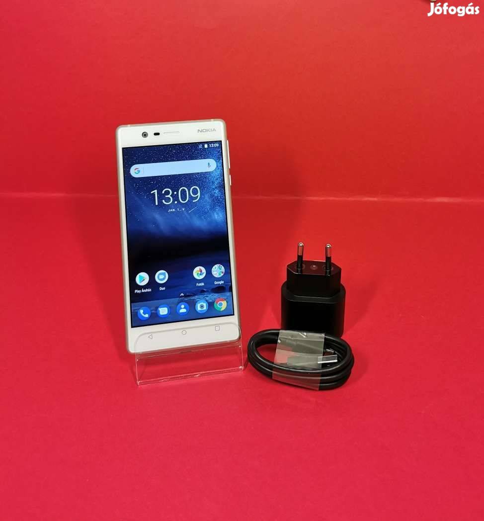 Nokia 3 Fekete színű,szép állapotú Android rendszerű (9es) mobiltelefo