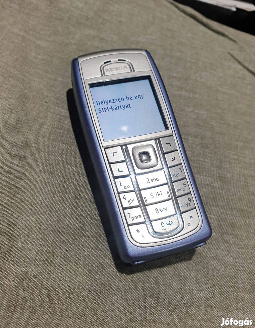 Nokia 6230i telefon függelten magyar nyelvű ég kék színben