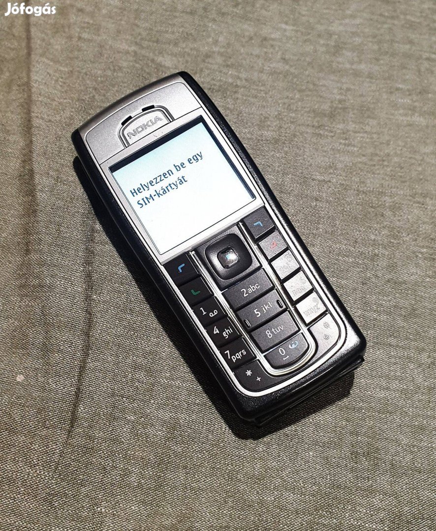 Nokia 6230i telefon függelten magyar nyelvű fekete szín, VF logo