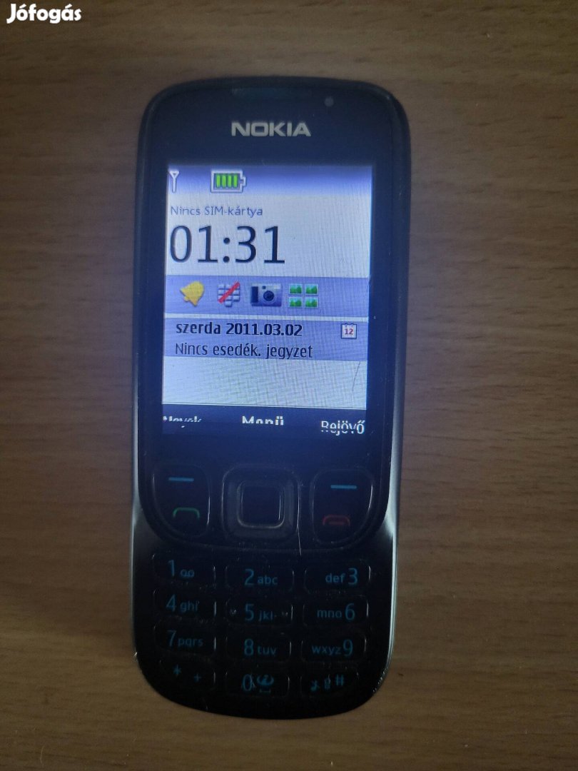 Nokia 6303c, alul repedt kijelző