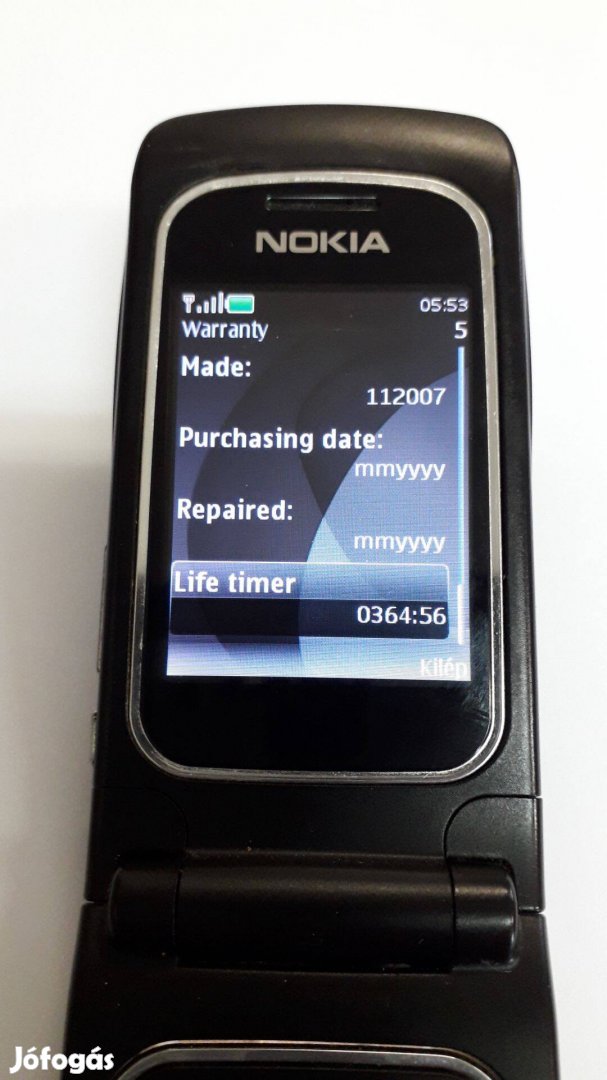 Nokia 6555 mobiltelefon (Yettel) szép állapotban eladó