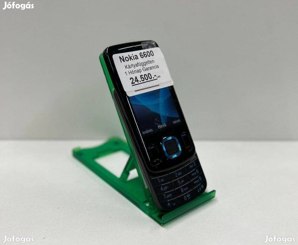 Nokia 6600 Kártyafüggetlen Fekete Színben 1 Hónap Garancia