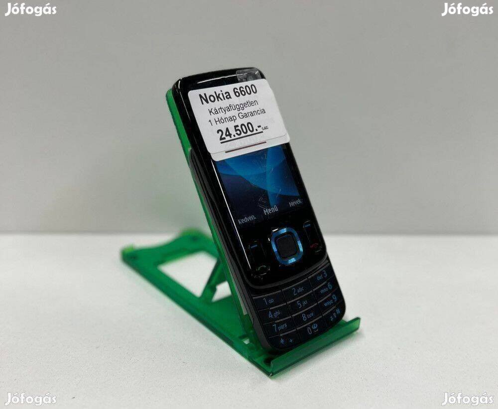 Nokia 6600 Kártyafüggetlen Fekete Színben 1 Hónap Garancia