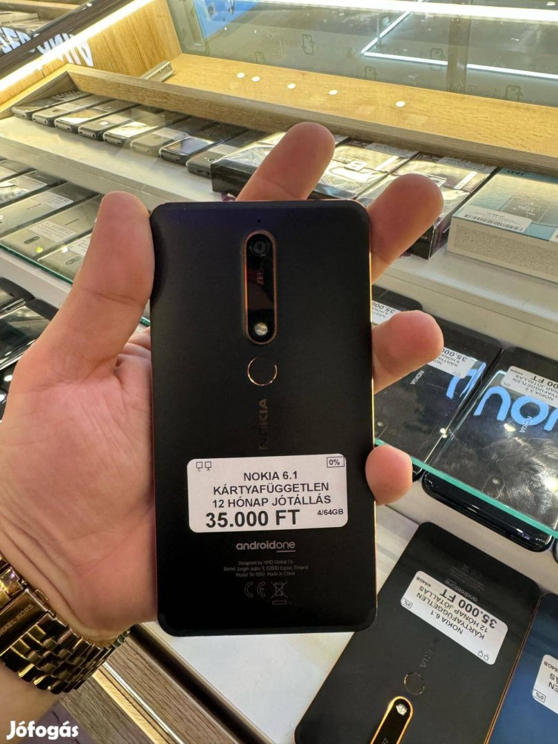 Nokia 6.1 Fekete 64GB Független Jótállással