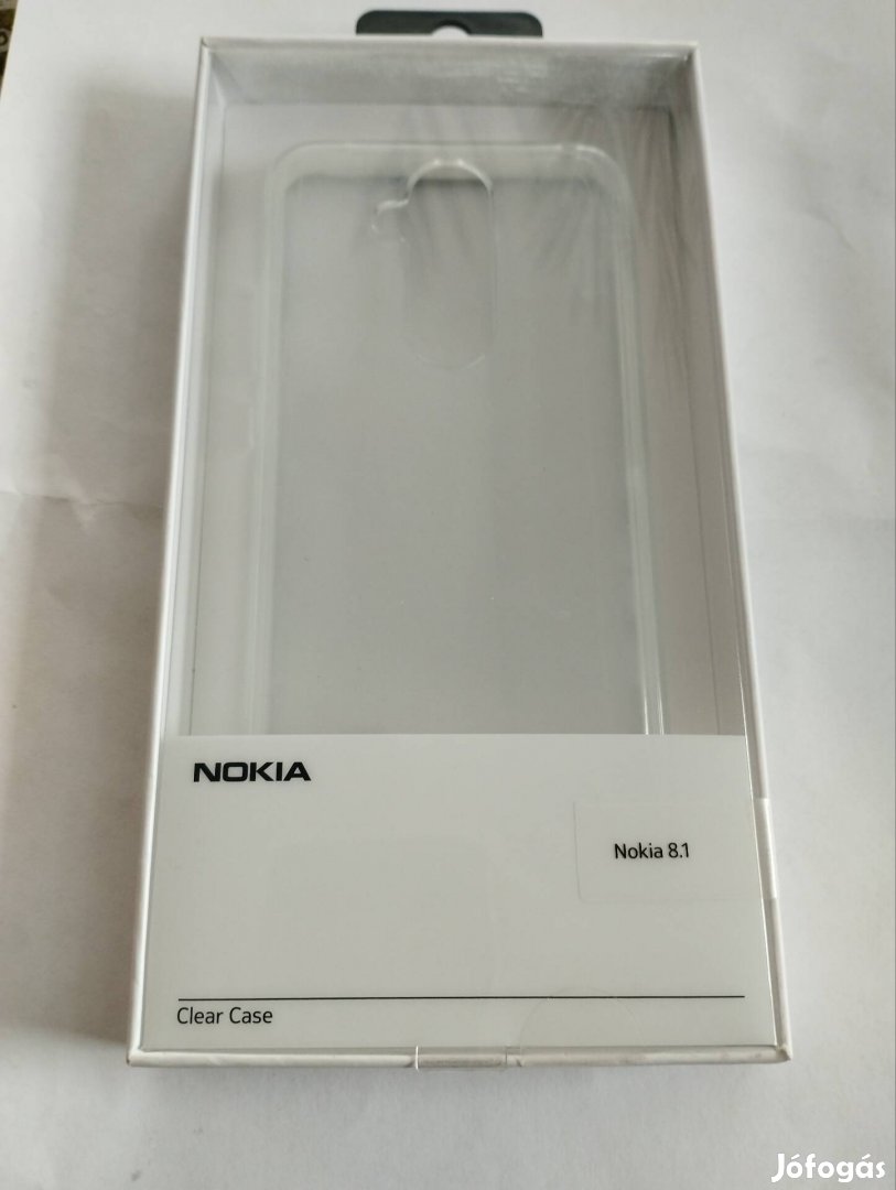 Nokia 8.1 hátlaptok, átlátszó szilikon, bontatlan csomagolás