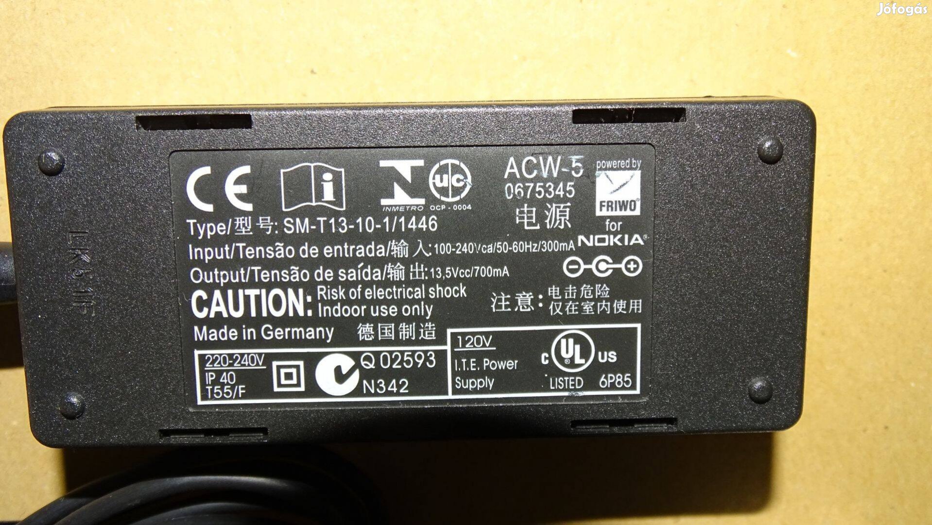 Nokia AC-DC tápegység