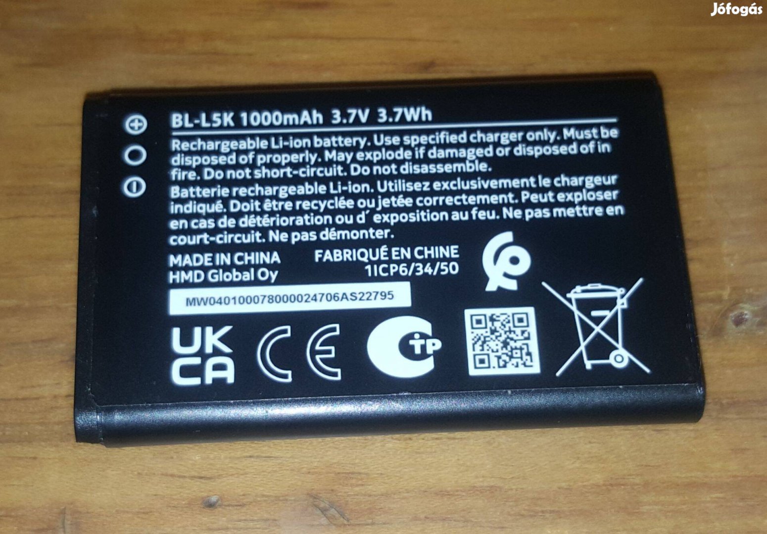 Nokia BL-L5K Akkumulátor Baterry Új